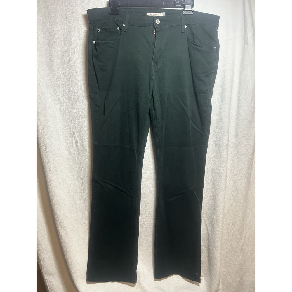 Levi's 505 Women's Hunter Green Jeans Regular Fit Size 32